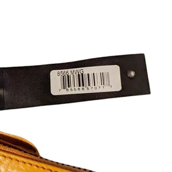 Latico Leather Dee Dee Handbag Tote Orange Tan Leather Handcrafted Shoulder Bag - Picture 3 of 6